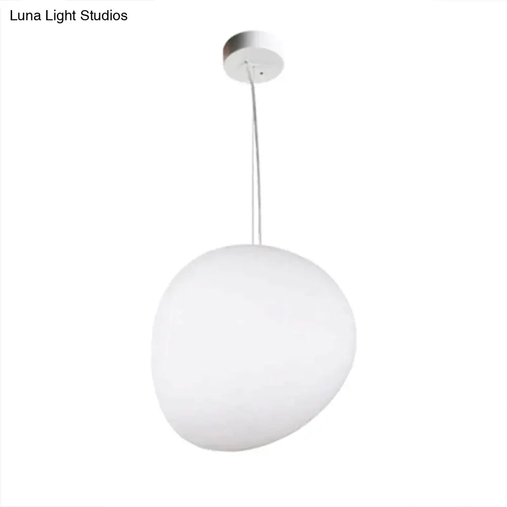 Pebble Chandelier Stone Lamp Living Room Irregular Glass Special Shaped Egg Ball Goose Warm