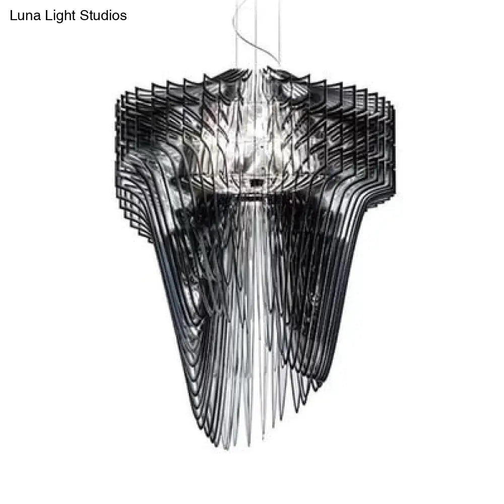 Pena - Modern Designer Creative Chandelier Lighting For Living Room Home Décor Bedroom/Dinning Black