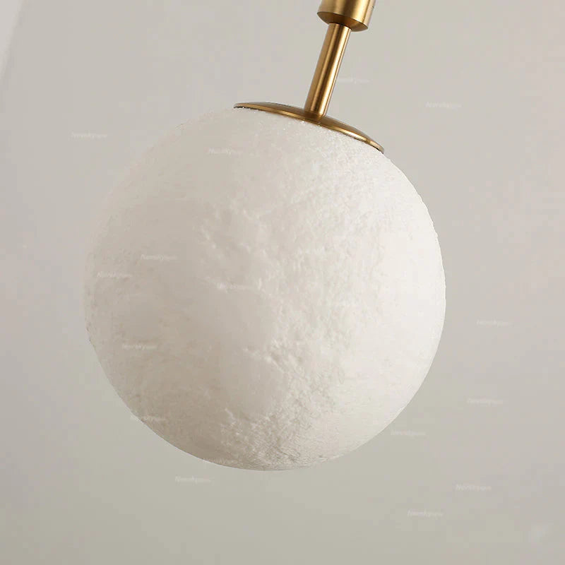 Pendant Lights 3D Lunar Lampshade Lamp Fixtures Luminaria Living Room Bar Bedroom Postmodern Pendant Lighting Lustre Pendente