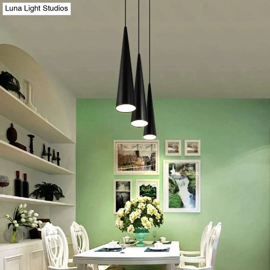 Pendant Lights Modern Kitchen Lamp Dining Living Room Cone Shape Lamps Aluminum Cylinder Tube Spot