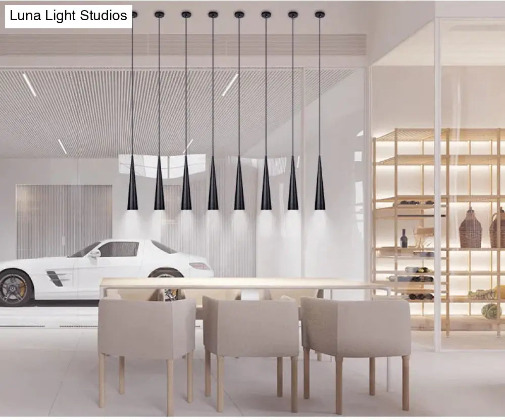 Pendant Lights Modern Kitchen Lamp Dining Living Room Cone Shape Lamps Aluminum Cylinder Tube Spot