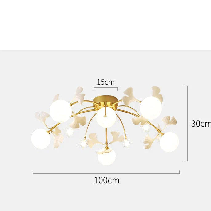 Petals Living Room Bedroom Ceiling Lamp Simple Creative Hall Master Warm Lighting As Show /