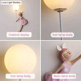 Pink Girl Wall Lamp for Princess Room Girls Room Wall Lamp