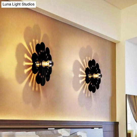 Plum Blossom Wall Light: Modern Acrylic Sconce Lamp For Girls Bedroom & Kindergarten