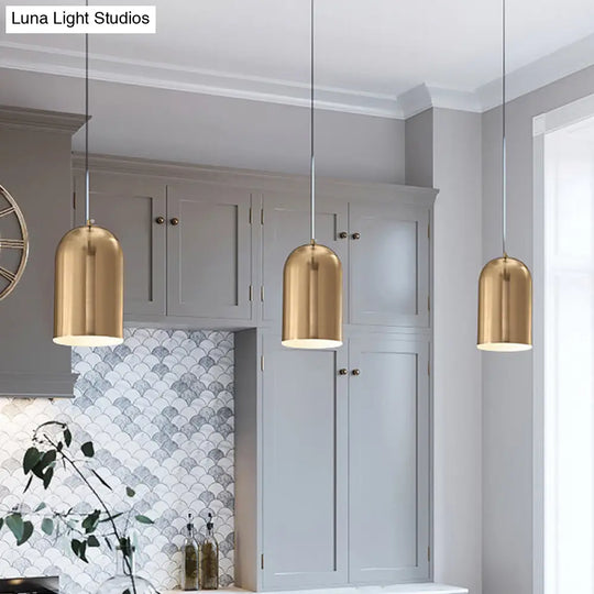 Gold Bell Pendant Light For Dining Tables - Post Modern Minimalist Design