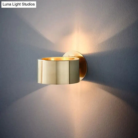 Post Modern Dining Room Bedroom Bedside Hotel Fashion Simple Creative Small Copper Wall Lamp Lamps