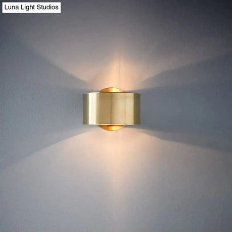 Post Modern Dining Room Bedroom Bedside Hotel Fashion Simple Creative Small Copper Wall Lamp Lamps