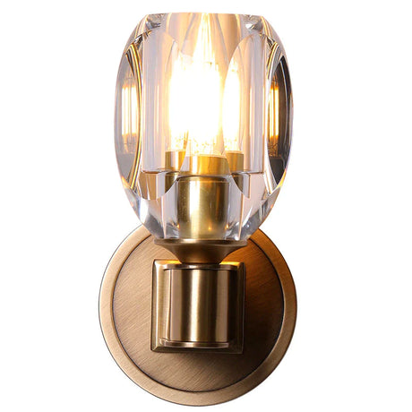 Post-Modern Light Luxury Crystal Copper Wall Lamp Lamps
