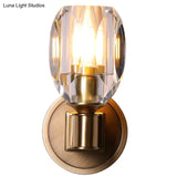 Post modern Light Luxury Crystal Copper Wall Lamp Copper Wall Lamps