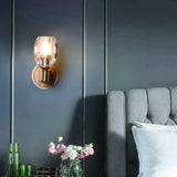 Post modern Light Luxury Crystal Copper Wall Lamp Copper Wall Lamps