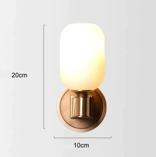 Post-Modern Light Luxury Crystal Copper Wall Lamp Lamps