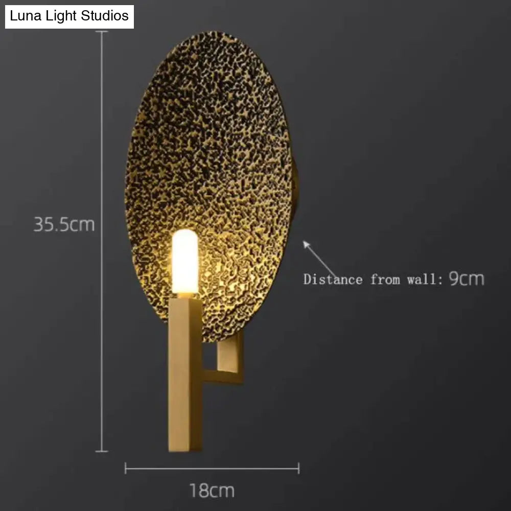 Post-Modern Luxury Copper Wall Lamp Simple Creative Retro Personality Living Room Bedroom Study