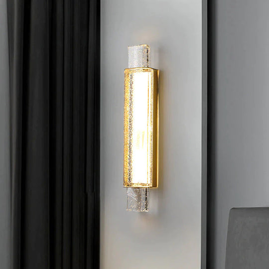 Post-modern Luxury Simple Creative Bedroom Copper Wall Lamp