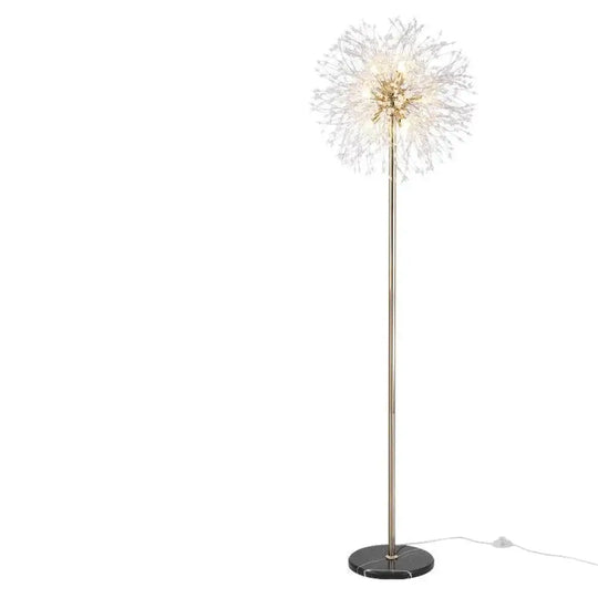 Post-Modern Luxury Wind Floor Lamp Living Room Bedroom Study Vertical Table Dandelion Golden /