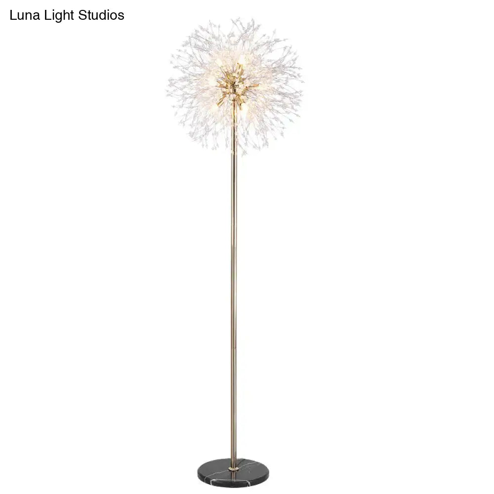 Post-Modern Luxury Wind Floor Lamp Living Room Bedroom Study Vertical Table Dandelion Lamps