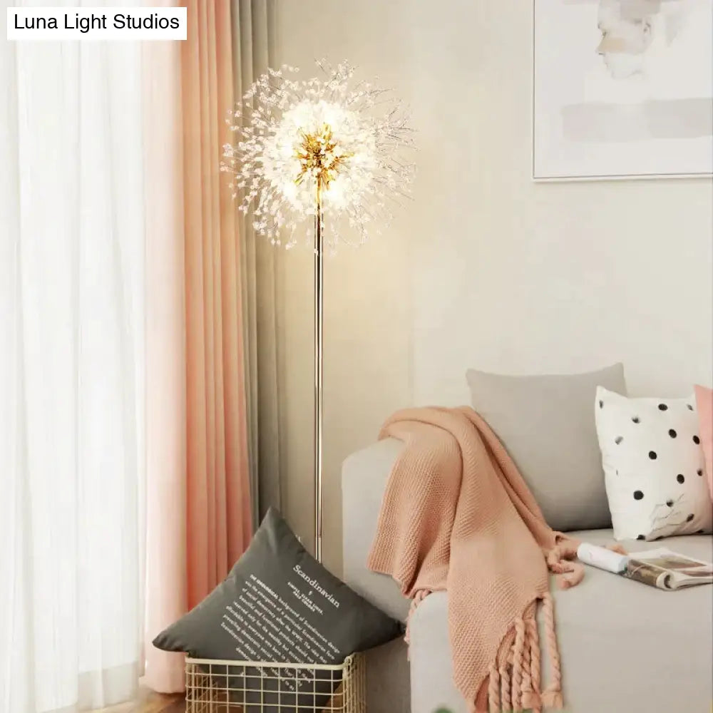 Post-Modern Luxury Wind Floor Lamp Living Room Bedroom Study Vertical Table Dandelion Lamps