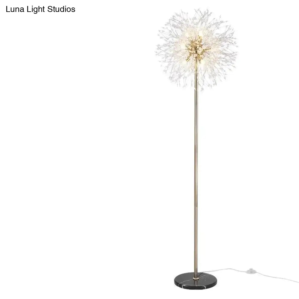 Post-Modern Luxury Wind Floor Lamp Living Room Bedroom Study Vertical Table Dandelion Lamps