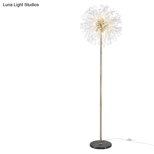 Post-Modern Luxury Wind Floor Lamp Living Room Bedroom Study Vertical Table Dandelion Golden / Large