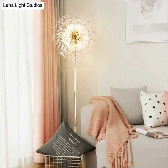 Post-Modern Luxury Wind Floor Lamp Living Room Bedroom Study Vertical Table Dandelion Lamps