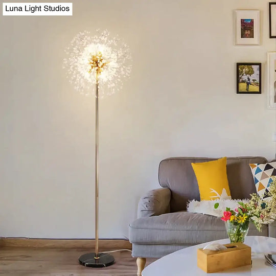 Post-Modern Luxury Wind Floor Lamp Living Room Bedroom Study Vertical Table Dandelion Lamps