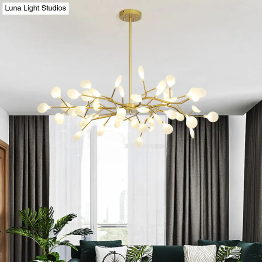 Firefly Chandelier: Modern Glass Ceiling Lamp For Living Room