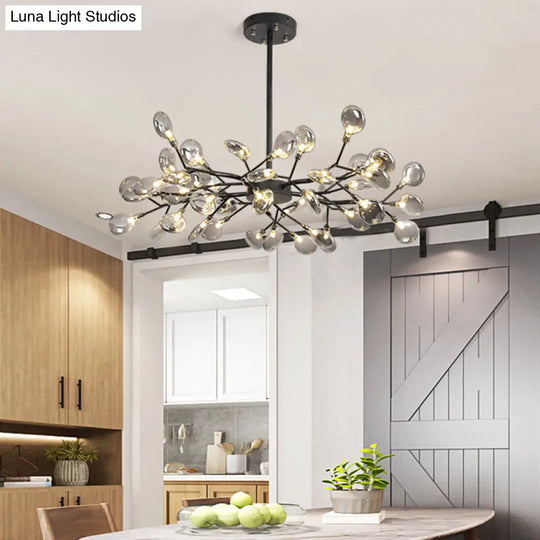 Firefly Chandelier: Modern Glass Ceiling Lamp For Living Room