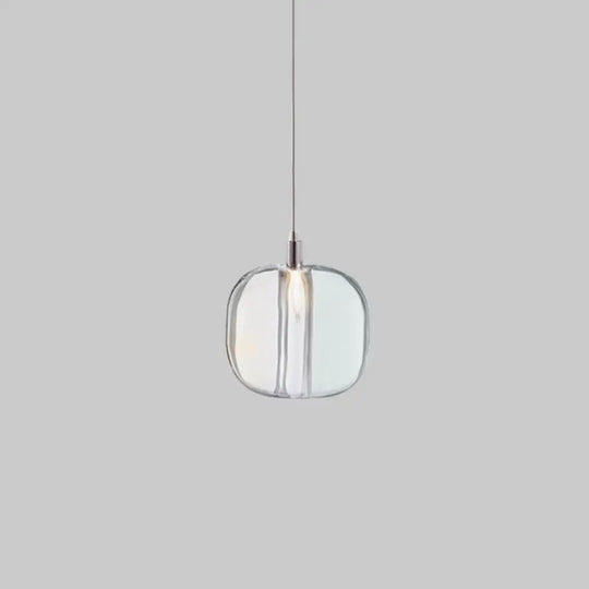 Postmodern Hand Blown Ceiling Hanging Pendant Light 1 / Clear Lighting