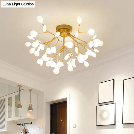 Postmodern Led Firefly Shade Ceiling Chandelier For Living Room