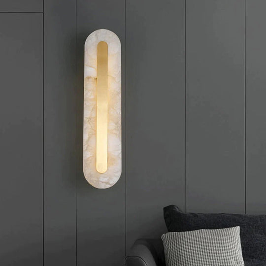 Postmodern Luxury Copper Marble Wall Lamp in Gold shade For Living Room Restaurant Bedroom Indoor Wall Lamp