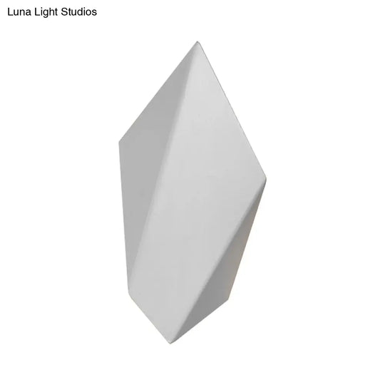 Postmodern Metal Geometric Wall Light - 1 Black/Grey/White Sconce Fixture