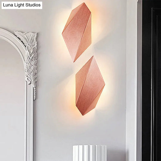 Postmodern Metal Geometric Wall Light - 1 Black/Grey/White Sconce Fixture