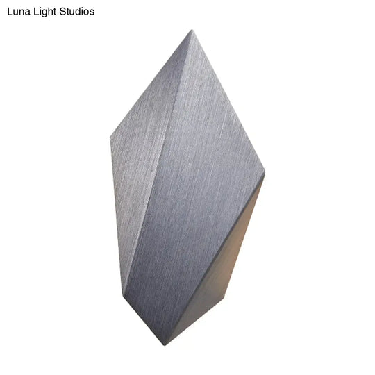 Postmodern Metal Geometric Wall Light - 1 Black/Grey/White Sconce Fixture