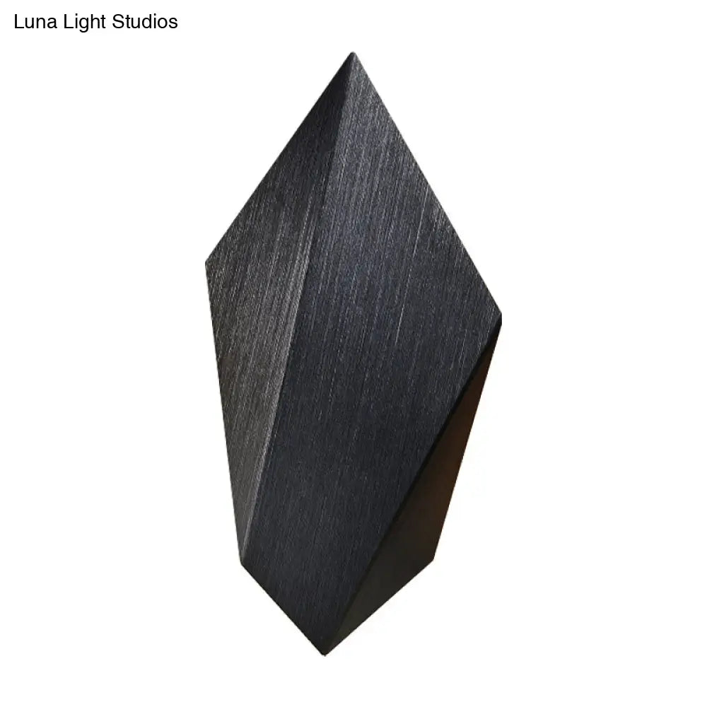 Postmodern Metal Geometric Wall Light - 1 Black/Grey/White Sconce Fixture