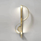 Postmodern Minimalist Creative S-shaped Copper Wall Lamp All copper / Warm light Copper Wall Lamps