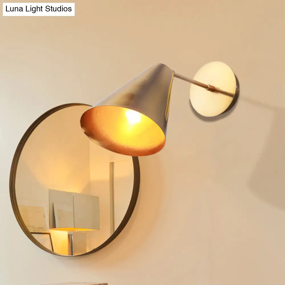 Postmodern Personality Wall Mounted Metal Light For Bedroom