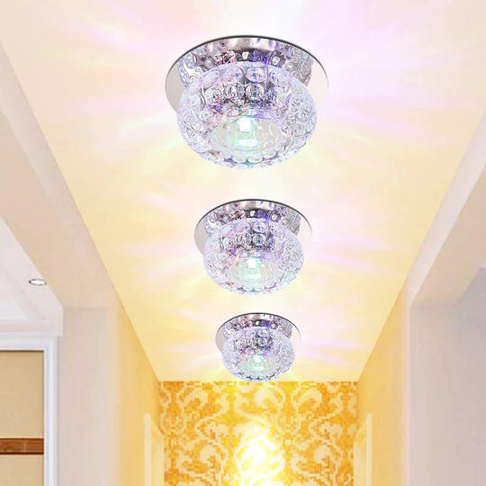 Nordic modern minimalist aisle light entrance lamp led crystal lamp ceiling lamp