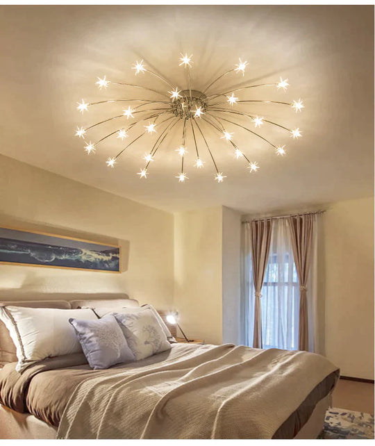 Fashion Ceiling Lights Led Lamp Iron Galss Indoor Lighting All Stars G4 Bedroom Living Room Hotel