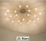 Fashion Ceiling Lights Led Lamp Iron Galss Indoor Lighting All Stars G4 Bedroom Living Room Hotel