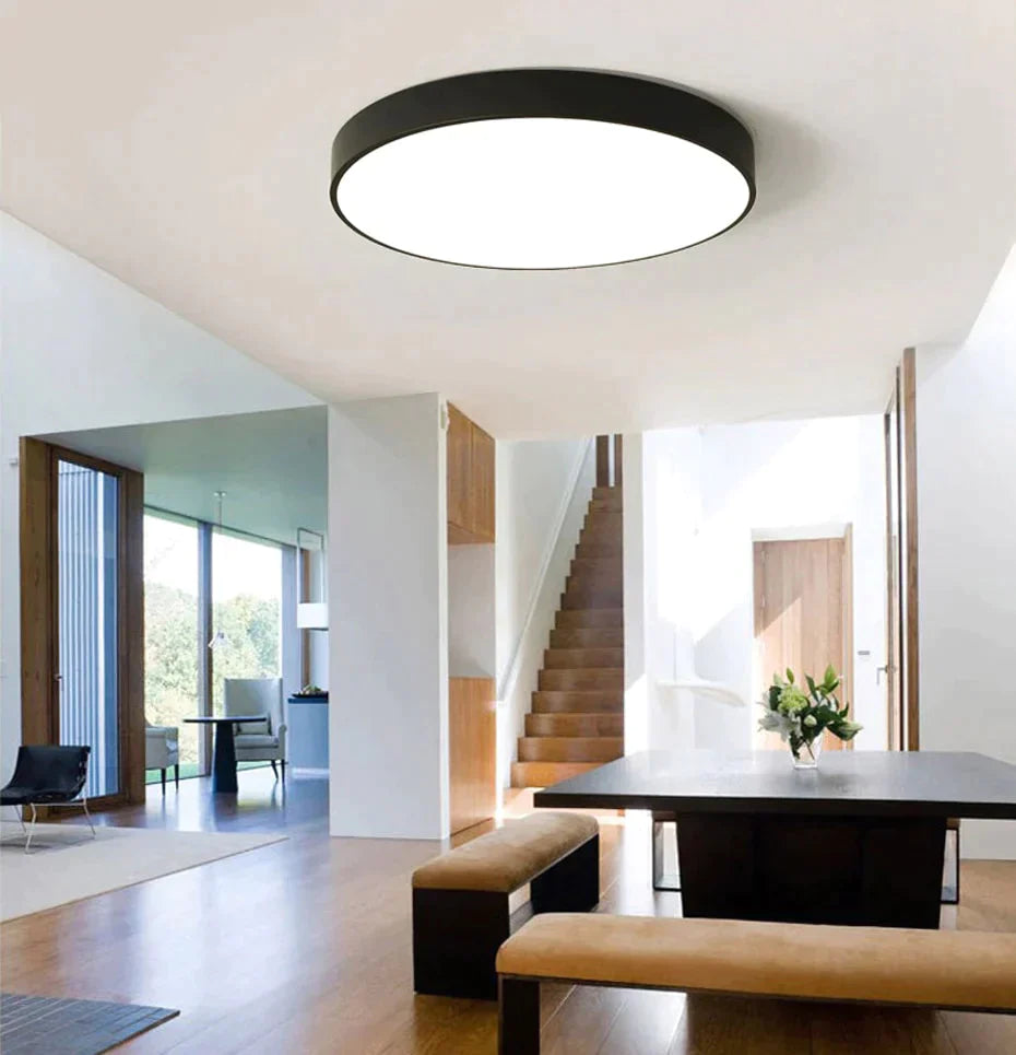 Ultra-Thin Led 5Cm Ceiling Light Modern Lamp Surface Mount Flush Panel Remote Control For Restaurant