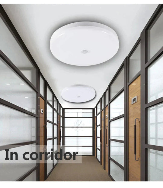 Smart Led Ceiling Lights 12W 18W Pir Motion Sensor Lamp Lighting For Living Room Hallway Stairway