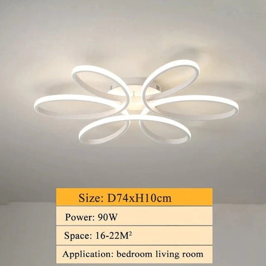 Modern Led Ceiling Lamp Lighting For Living Room Lustre Lamparas Light 72W 90W 120W Lampadario Lamp