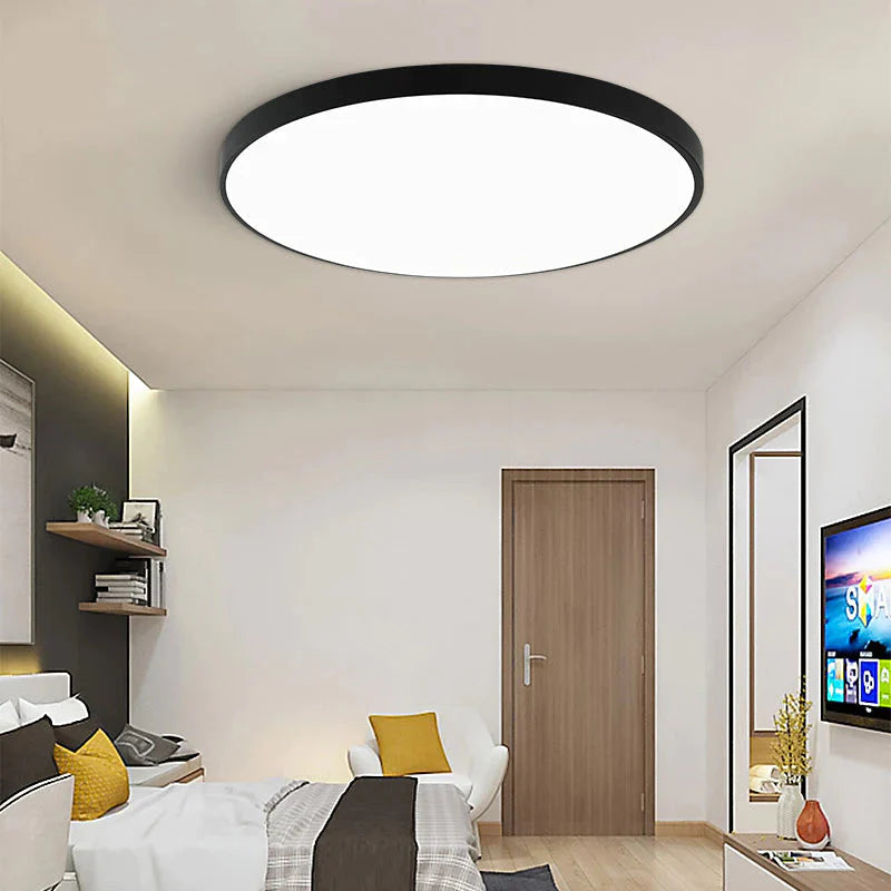LED Ceiling Light Acryl Alloy Modern Lamp Living Room Lighting Round & Square 3CM Super Thin LED Light for Bedroom Kitchen