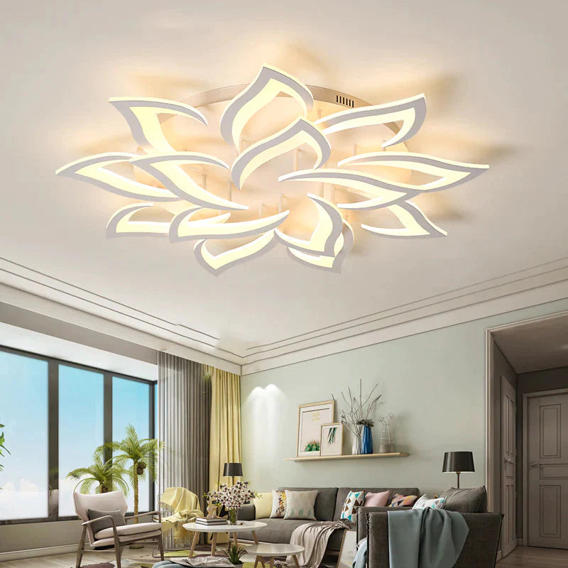 Modern Led Ceiling Lights For Living Room Kitchen Bedroom Kids' Room  Dimmable Lamp Art Deco Fixture With Remote Control