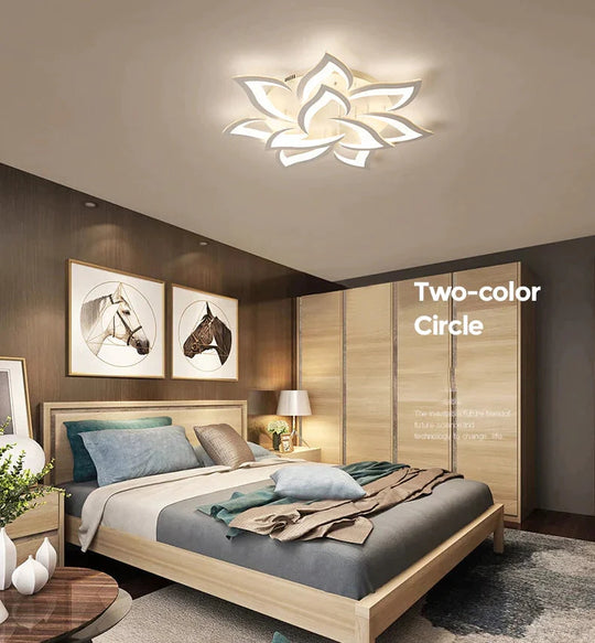 Modern Led Ceiling Lights For Living Room Kitchen Bedroom Kids' Room  Dimmable Lamp Art Deco Fixture With Remote Control