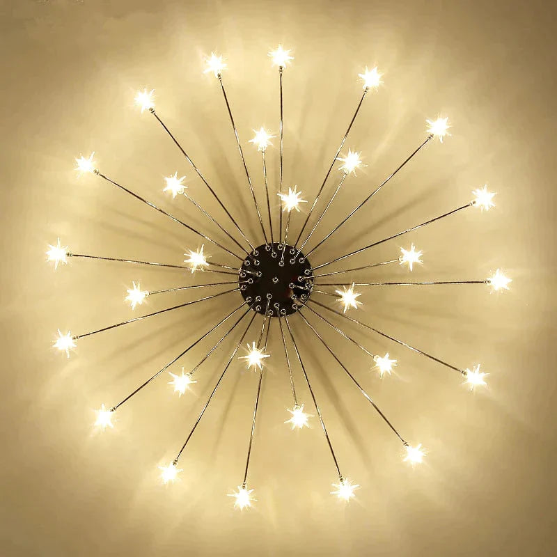 Fashion Ceiling Lights Led Lamp Iron Galss Indoor Lighting All Stars G4 Bedroom Living Room Hotel