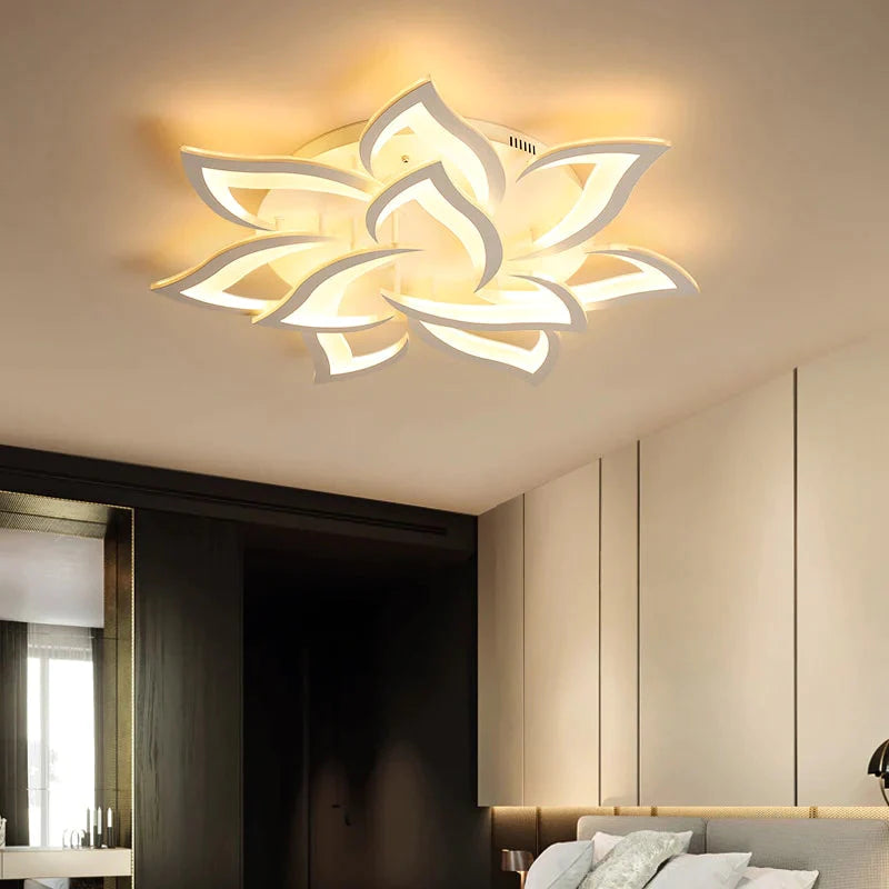 Acrylic Ceiling Lamp Living Room Kitchen Bedroom Modern Remote  Control  Colorful Atmosphere Ceiling Light  Fixture Deco