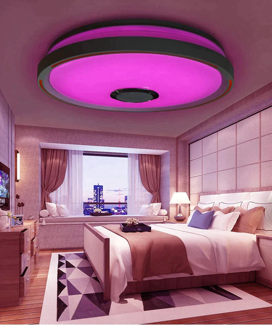 Music Led Ceiling Lights Rgb App Control Lamp Bedroom 36W Living Room Light Lampara De Techo