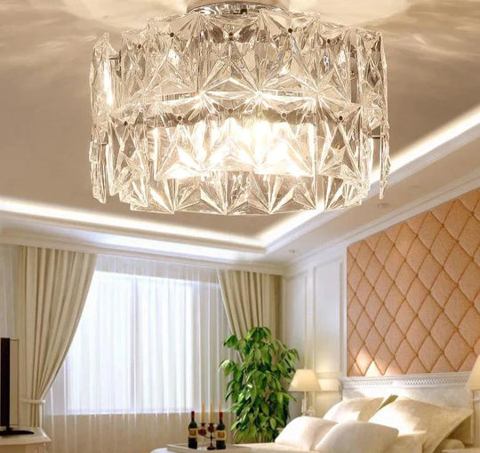 Creative Crystal Ceiling Lights For Corridor Bedroom Dining Room Cafe Hall Home Lighting Modern LED Crystal Living Room Lamp