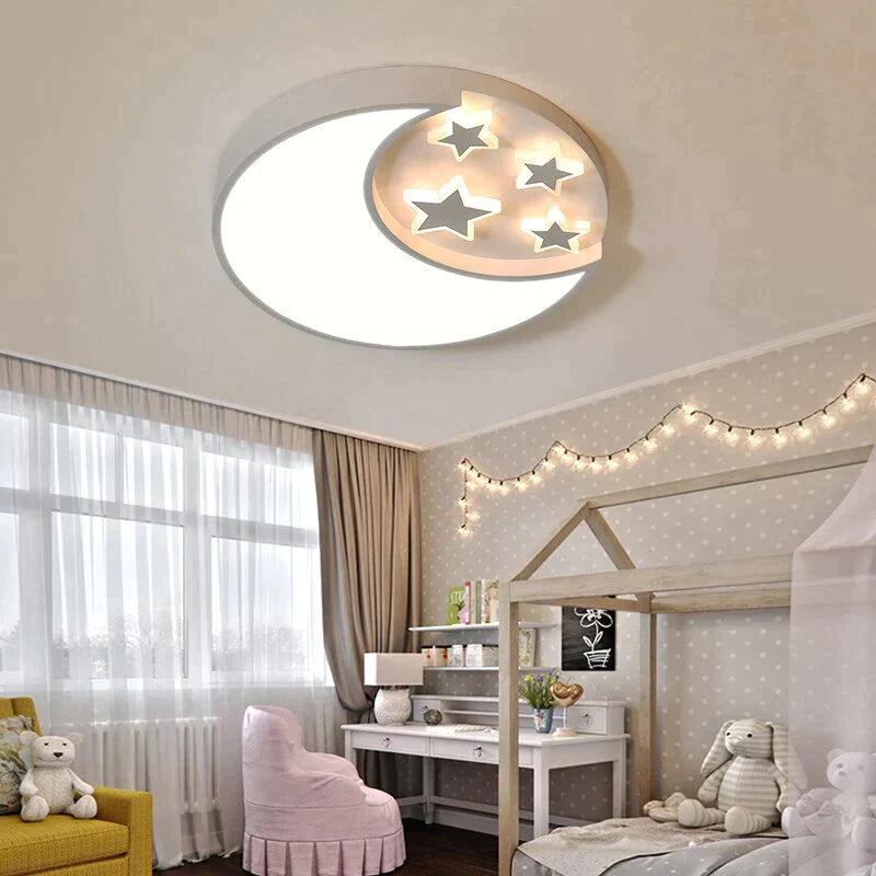 Modern Stars Lled Celling Lights For Living Room Bedroom Dining Acrylic Iron Body Indoor Home Lamp