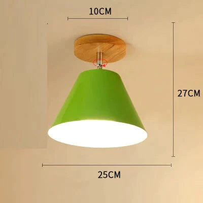 E27 Iron 5W Ceiling Lamp Shade Light Covers And Shades Triangle Metal Lampshades 180 Degree Turn